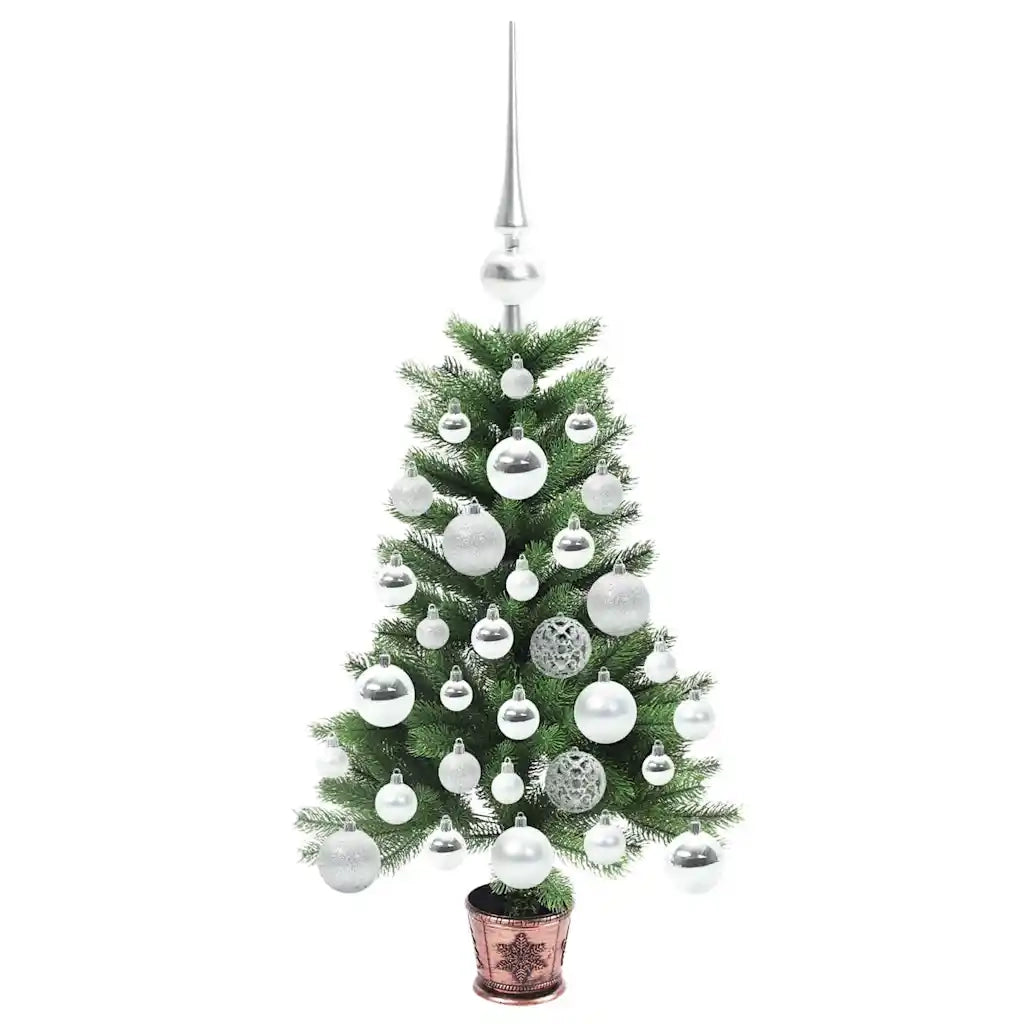 Albero di Natale con 150 LED con supporto Verde 65 cm PE 3396296