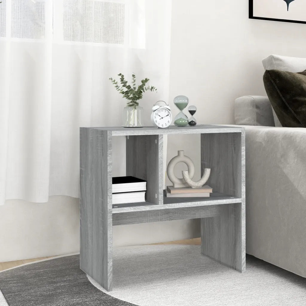 Tavolino Grigio Sonoma 50x30x50 cm Legno Multistrato 815850