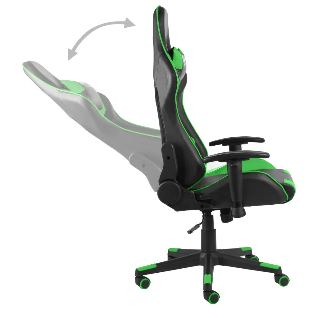 Sedia da Gaming Girevole Verde in PVC cod mxl 60282