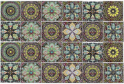 Etichette per parete 24 pezzi - 10 x 9 cm - Impermeabili - PVC - Decorazione per cucina/bagno - Sostenibili e flessibili