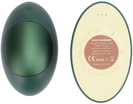 Portatile Elettrico a Batteria Riscaldante - 3 Livelli di Riscaldamento - Forma Avocado - Ideale per l'Inverno - Comodo e Pratico - Batteria Riscaldante Portatile - 3 Livelli di Riscaldamento - Forma Avocado - 4000mAh - 5V/2A