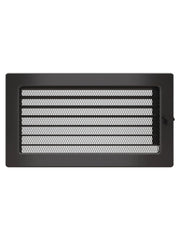 Griglia di ventilazione per camino 17x30  grafite con tapparelle avvolgibili