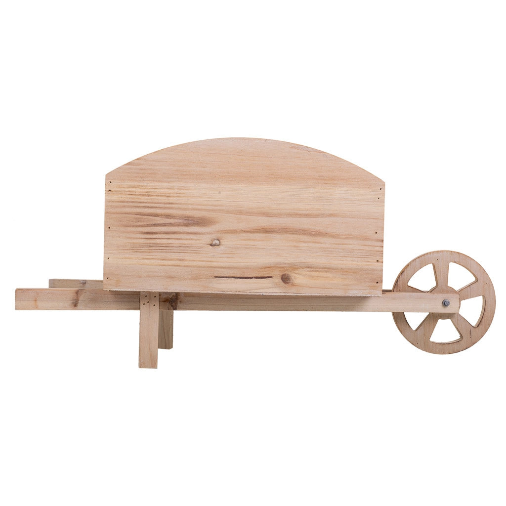 Carrello portafiori in legno marrone 48x19,1x22,4h
