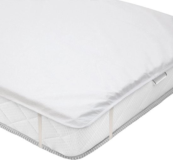 1 x Protezione per materasso 90 x 200 cm, 100% cotone, impermeabile, protezione per materasso