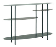 Console Saturno Plus Ottanio - Mobile moderno in metallo, 118x34x82 cm, finitura ottanio scenografica