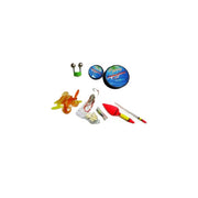 Trade Shop - Kit Pesca Con Esche Galleggianti Lenze Ami Piombi Sonagli Per Pescatore -