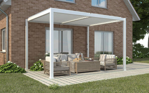 Pergola Bioclimatica 3x4 m in Alluminio Bianco
