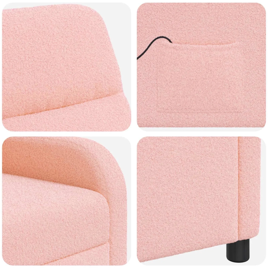 Divano Sedia-Poltrona Massaggiante Rosa Boucl¨¦