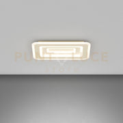 ZOOM APPLIQUE PLAFONIERA RETTANGOLARE 50X35 SABIBA CCT SWITCH 3000/4000°K 42W - CRI 90 4200 lm