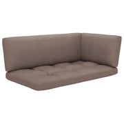 Set Divani in Pallet con Cuscini 6 pz in Pino Impregnato Grigio 3066921