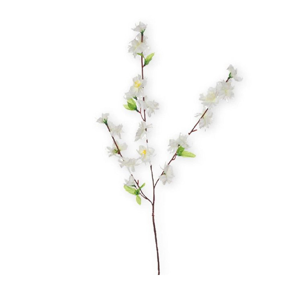 Trade Shop - 2 Pz Fiori Pesco Finti Artificiali Primavera Decorazione Interno Esterno Bouquet -