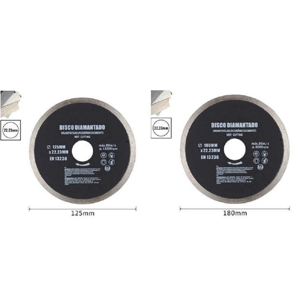Trade Shop - Disco Diamantato Corona Continua 125 - 180 Mm Piastrelle Ceramica Porcellana -
