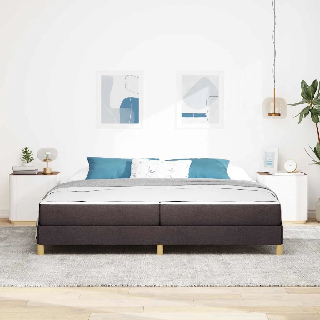 vidaXL Letto a molle Marrone 200 x 200 cm