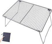 Piatto Griglia Mini Barbecue Piatto Sostegno con Pedana Ripiegabile Leggero - Tavola da Campeggio per Spiaggia Picnic Cucina Esterna