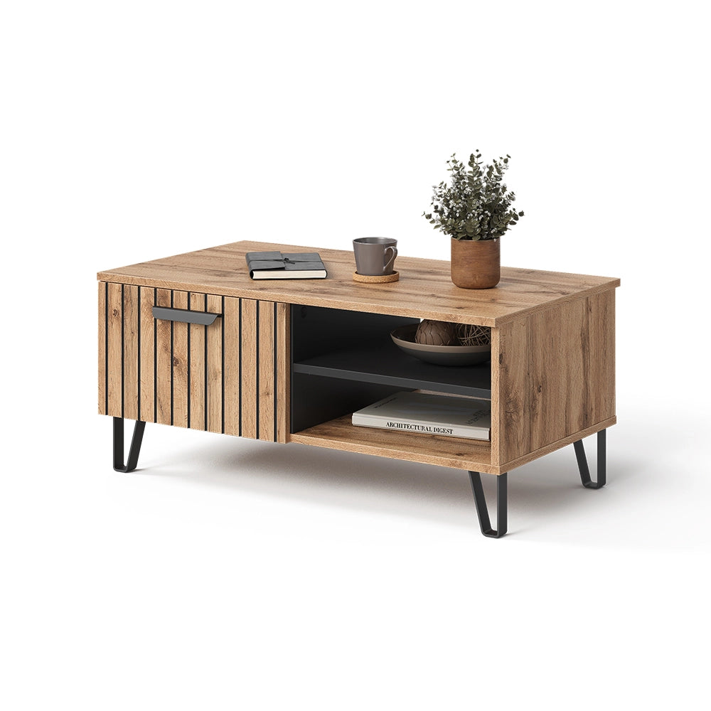 Vicco Tavolino da salotto Quercia Wotan 90 x 50 cm