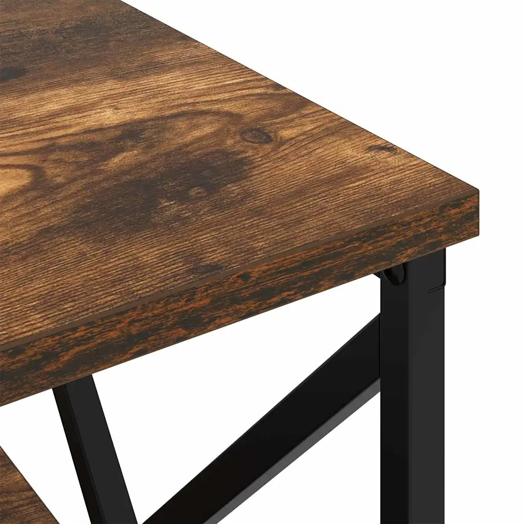 vidaXL Armadio da Notte con cassetto Rovere fumo 41.5 x 40.5 x 55 cm