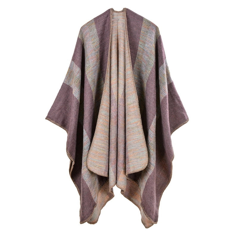 Sciarpa da donna in cashmere con ampi spacchi