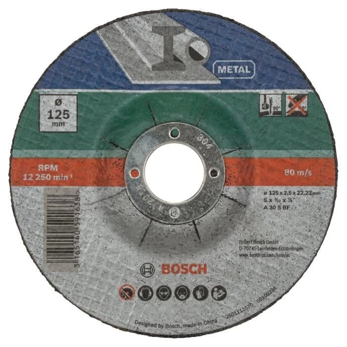 Accessori BOSCH - disco 125 x 2,5 in acciaio