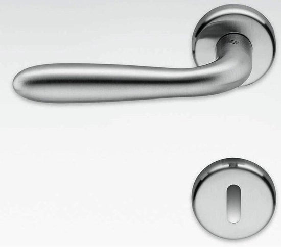 Maniglia in acciaio inox satinato 10 cm - Design moderno - Incluso materiale di fissaggio