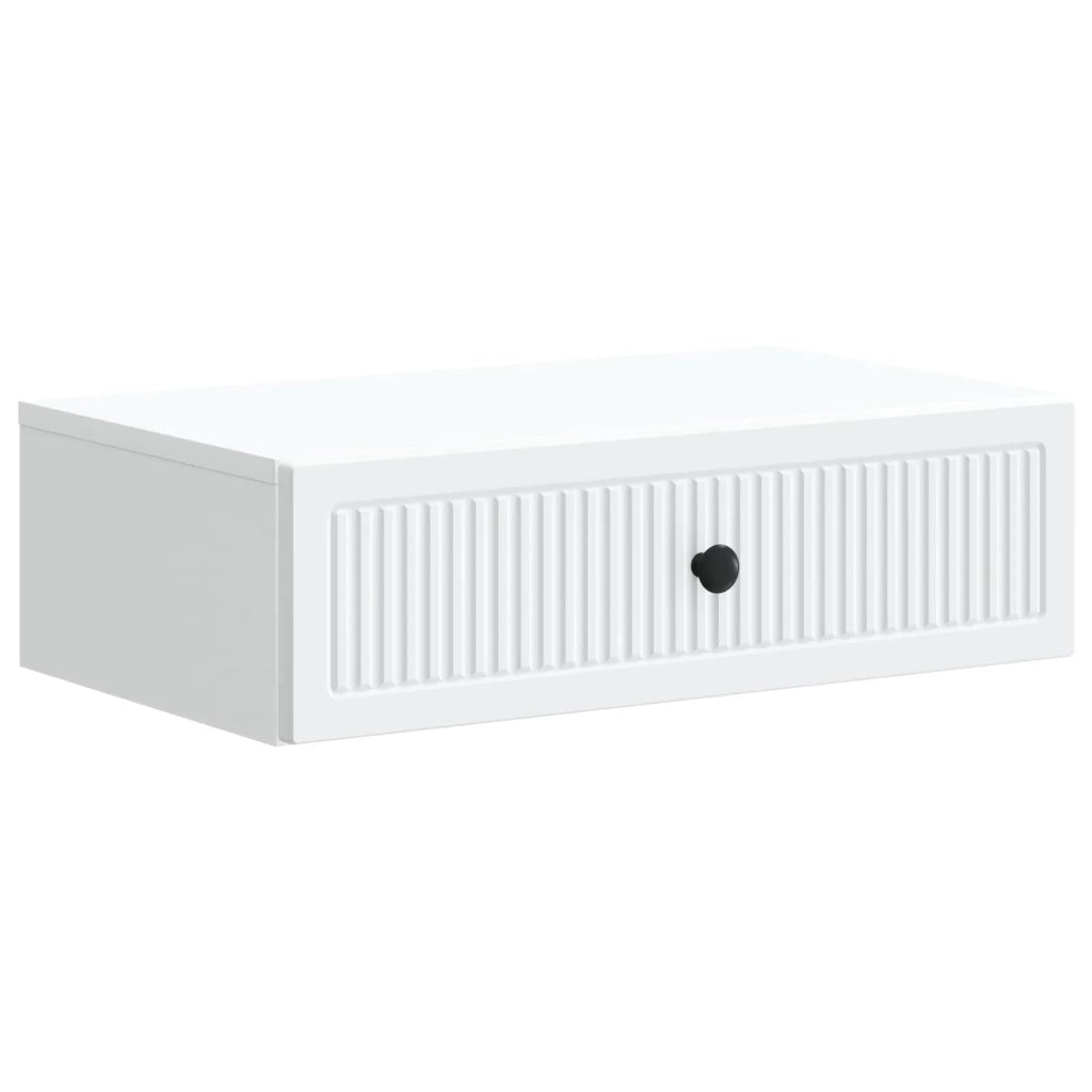 Tavolino da Parete Laterale Bianco 59 x 34,5 x 17 cm 897975