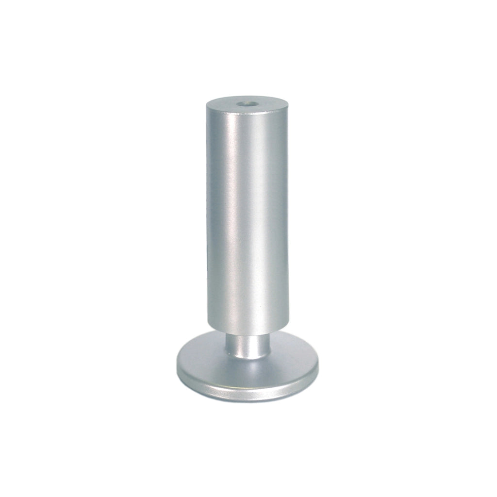 Piede in plastica regolabile Ø 35 - H.90 mm. - alluminio