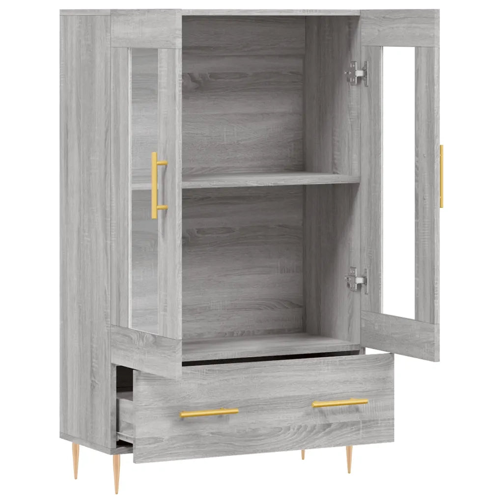 Credenza-Buffet-Armadio da cucina Grigio Sonoma 69,5x31x115 cm in Legno Multistrato 818581