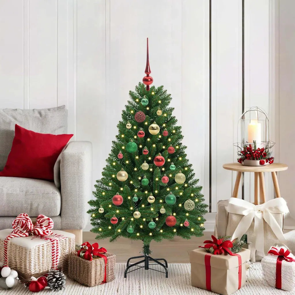 Albero di Natale | Decorazioni natalizie artificiale Verde 120 cm PVC e Metallo