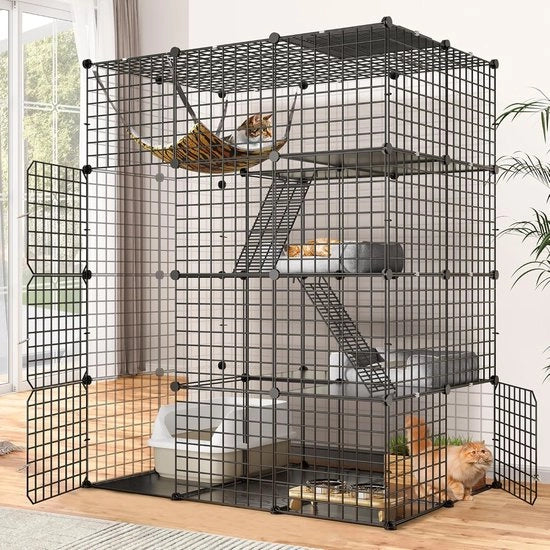 Banchetto per gatti - Kit di riabitazione per gatti - Gabbia per gatti - Banchetto per gatti - Banchetto per gatti