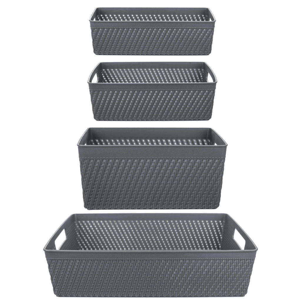 Set di 4 cestini organizer KADAX per riporre oggetti.