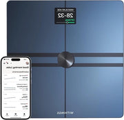 Ponderosimetro Body Comp - Ponderosimetro Wi-Fi con funzione di analisi completa del corpo bianco - Analisi di peso e IMC