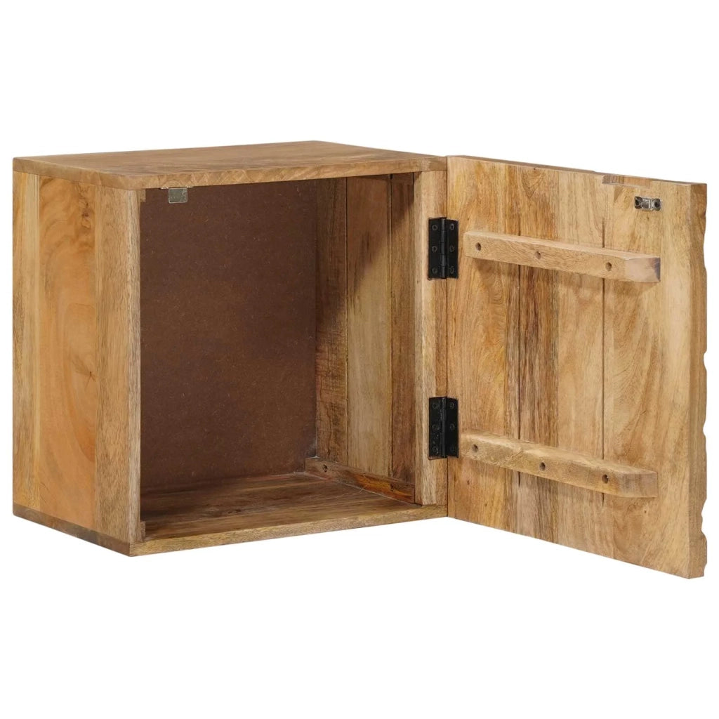 Comodino a muro fatto a mano Marrone Teak 40x30x40 cm 42020118