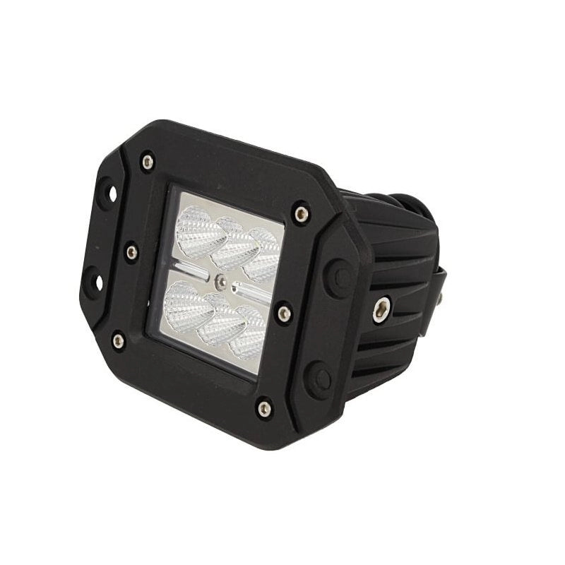 Fanale Luci Diurne A Led DRL Work Light Faro Da Lavoro Rettangolare 12V 24V 24W (6X4W) IP67 Bianco