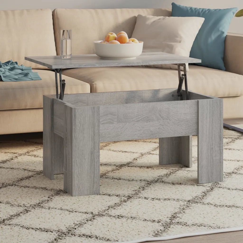 Tavolino da Salotto Grigio Sonoma 79x49x41 cm Legno Multistrato cod mxl 18546