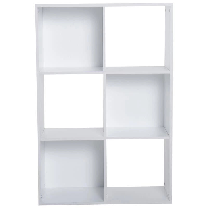 LIBRERIA CON 6 SCOMPARTI CUBO 91.5 X 29.5 X 61.5 CM BIANCA