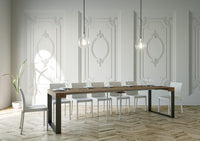 Consolle Allungabile 90-290x40x77 cm in Nobilitato Marrone