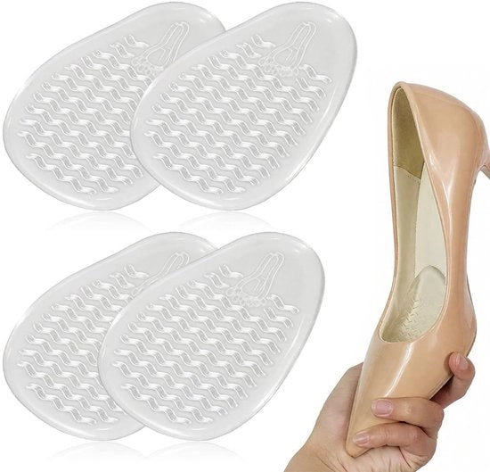 Supporti per piedi in gel di silicio - Pads di assorbimento shock - Calzini per piedi riscaldanti - Supporti per piedi riscaldanti e abbronzanti - Influenza la pressione - Design a forma d'onda - In piedi calzini