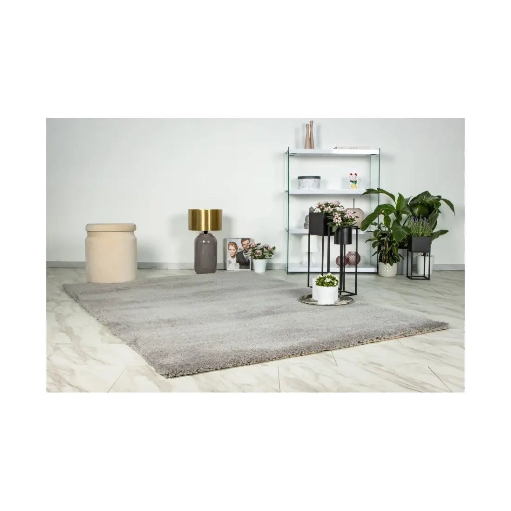 Tappeto 170x120cm, design D005M colore argento - Comfort ed eleganza per il tuo interno