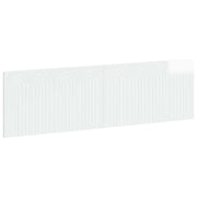 Testiera da Muro ALKMAAR Bianco Lucido Legno ingegnerizzato 896279