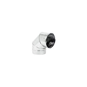 Gomito curva acciaio inox 140mm 5 decimi aisi 304, scegli se  90 gradi