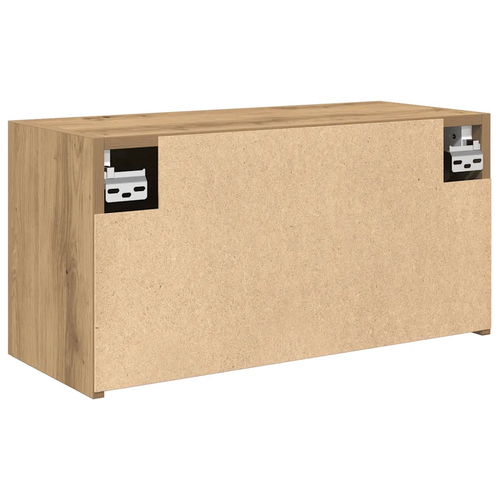 Mobiletto da Bagno Rovere Artigianale 60x25x30 cm Truciolato 860066