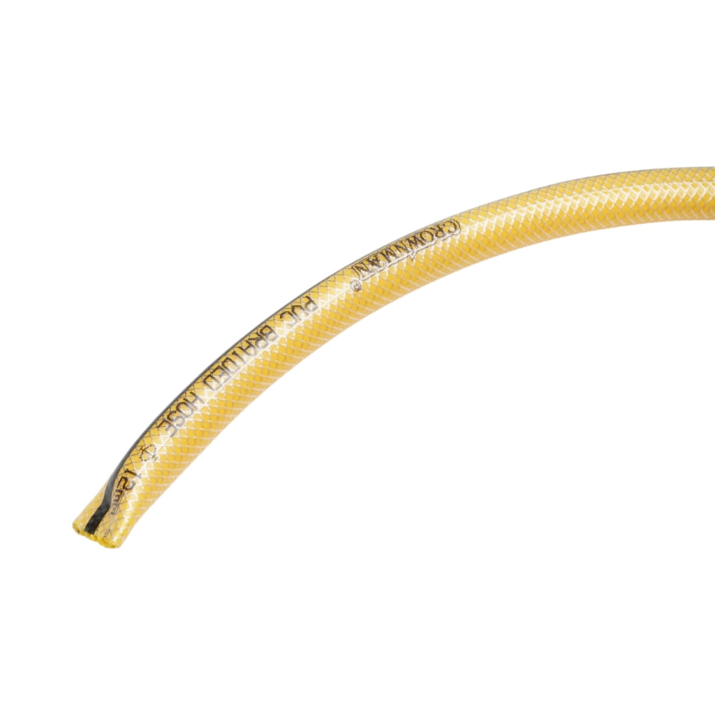 Tubo da giardino in PVC da 13 mm (1/2 pollice) con inserto tessile intrecciato 50 m/rotolo Crownman