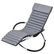 Sedia ergonomica 2-in-1 Textline Grigia Basculante 145×74×86cm
