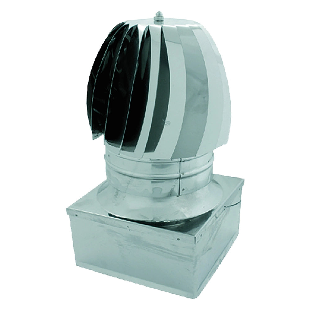 Fumaiolo radiante 30 x 30 in acciaio inox