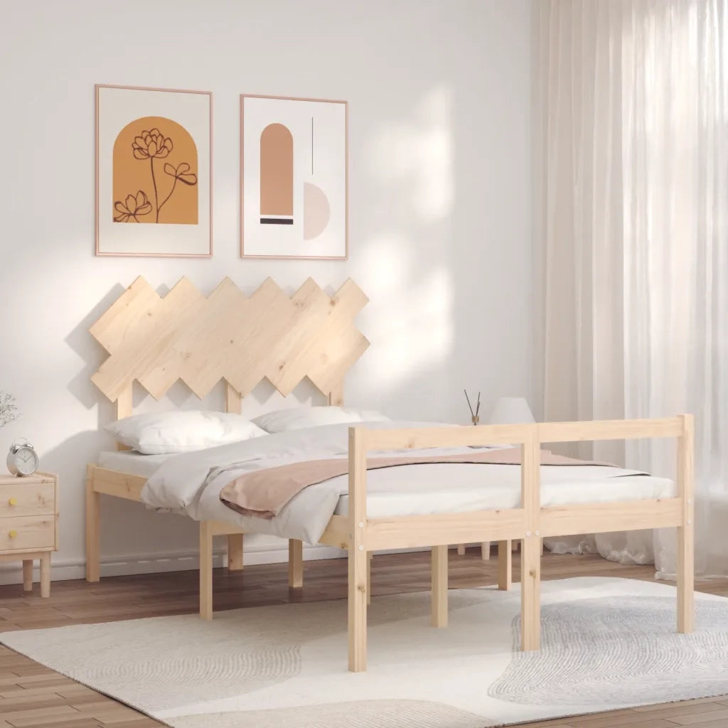 Letto per Anziani con Testiera Small Double in Legno Massellocod mxl 129071