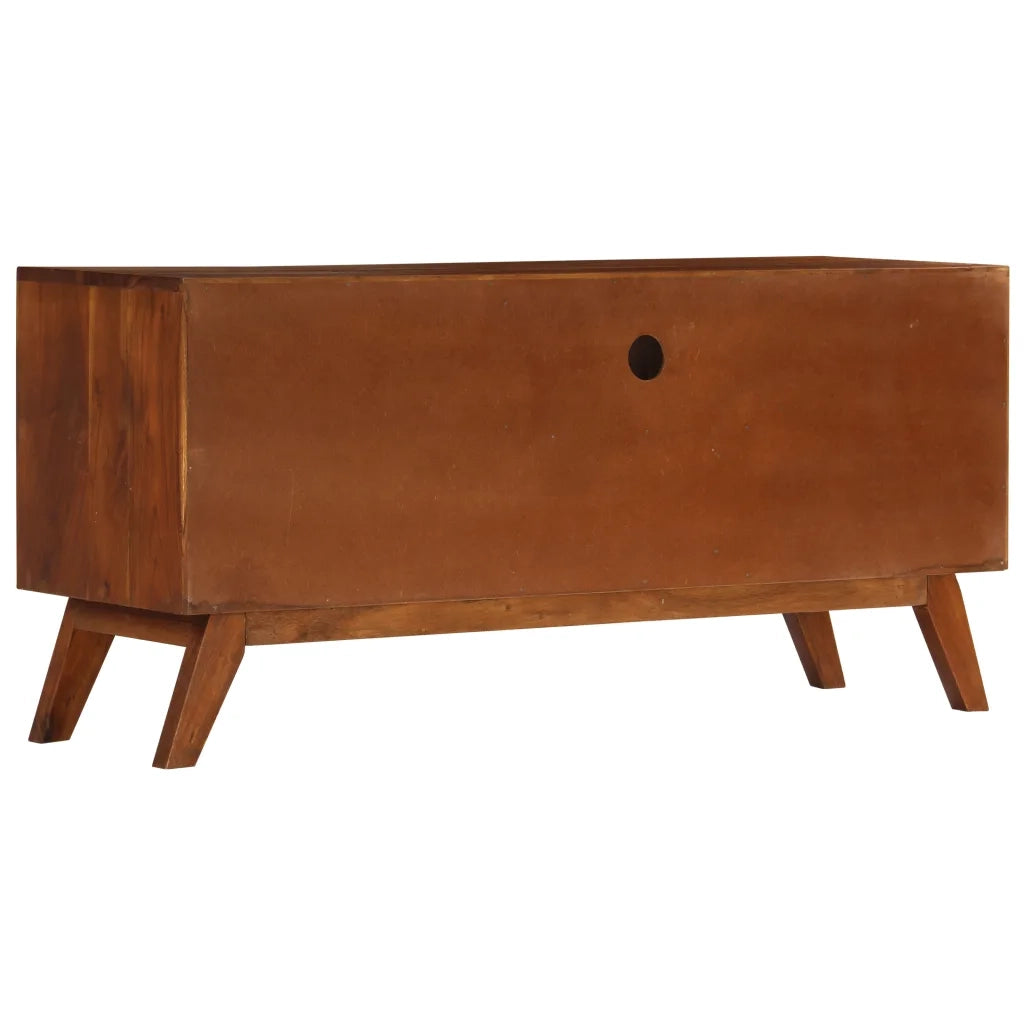 Mobile Porta TV 3 Cassetti 110x35x50cm Legno Massello di Acacia cod mxl 17020