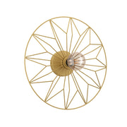 Applique Contemporanea Castanuelo 1 Luce Acciaio Oro