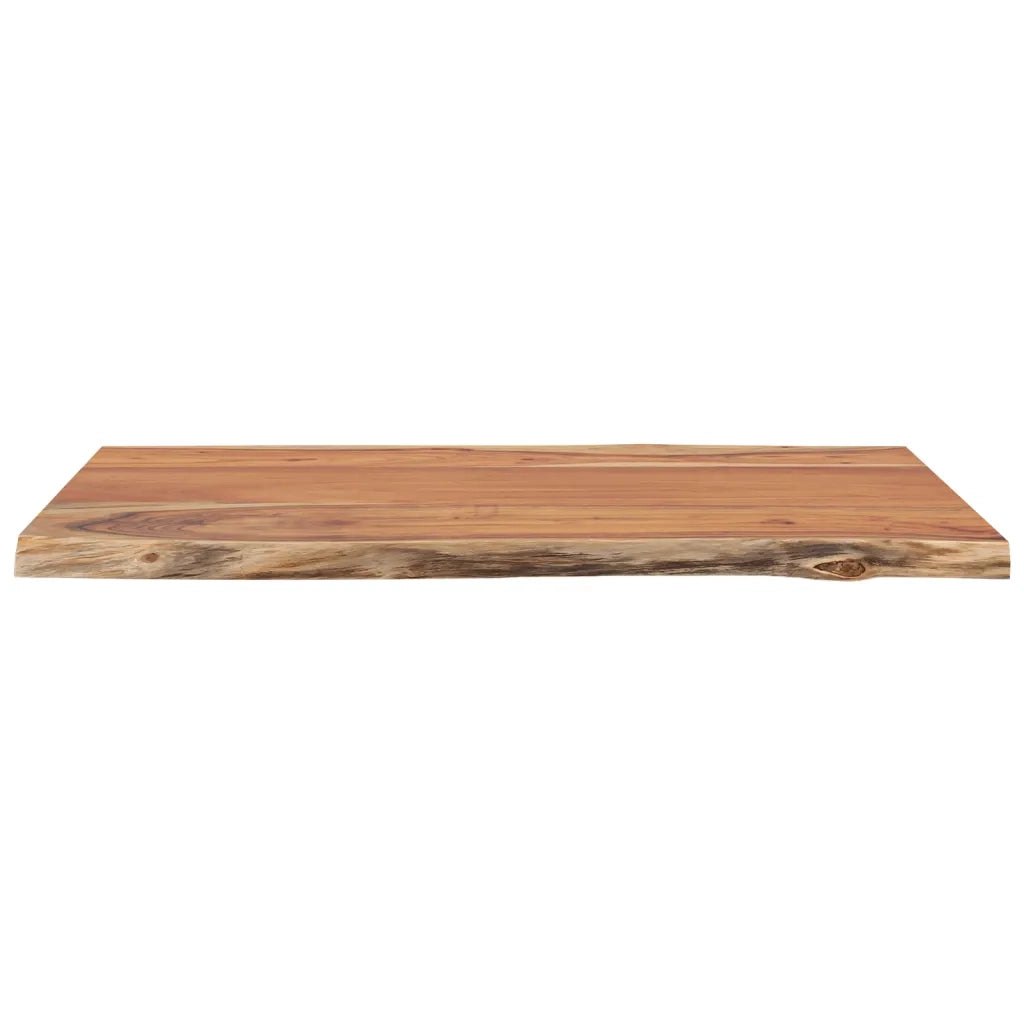 Piano Tavolo | Superficie Tavolo | Piano Scrivania 50x40x2,5 cm Rettangolare Legno Acacia Bordi Vivi
