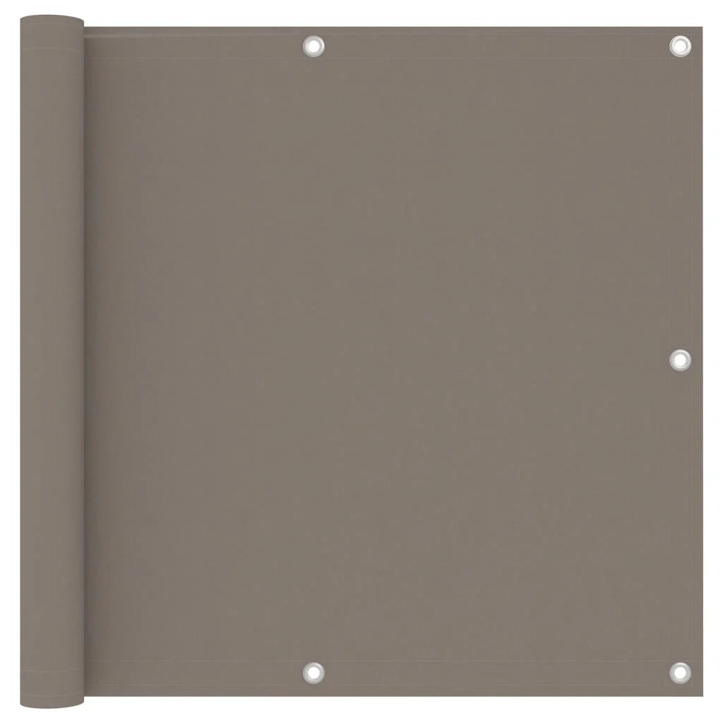 Schermo per balcone schermo per la privacy 90 x 500 cm tessuto Oxford color tortora 02_0010393