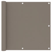 Schermo per balcone schermo per la privacy 90 x 500 cm tessuto Oxford color tortora 02_0010393
