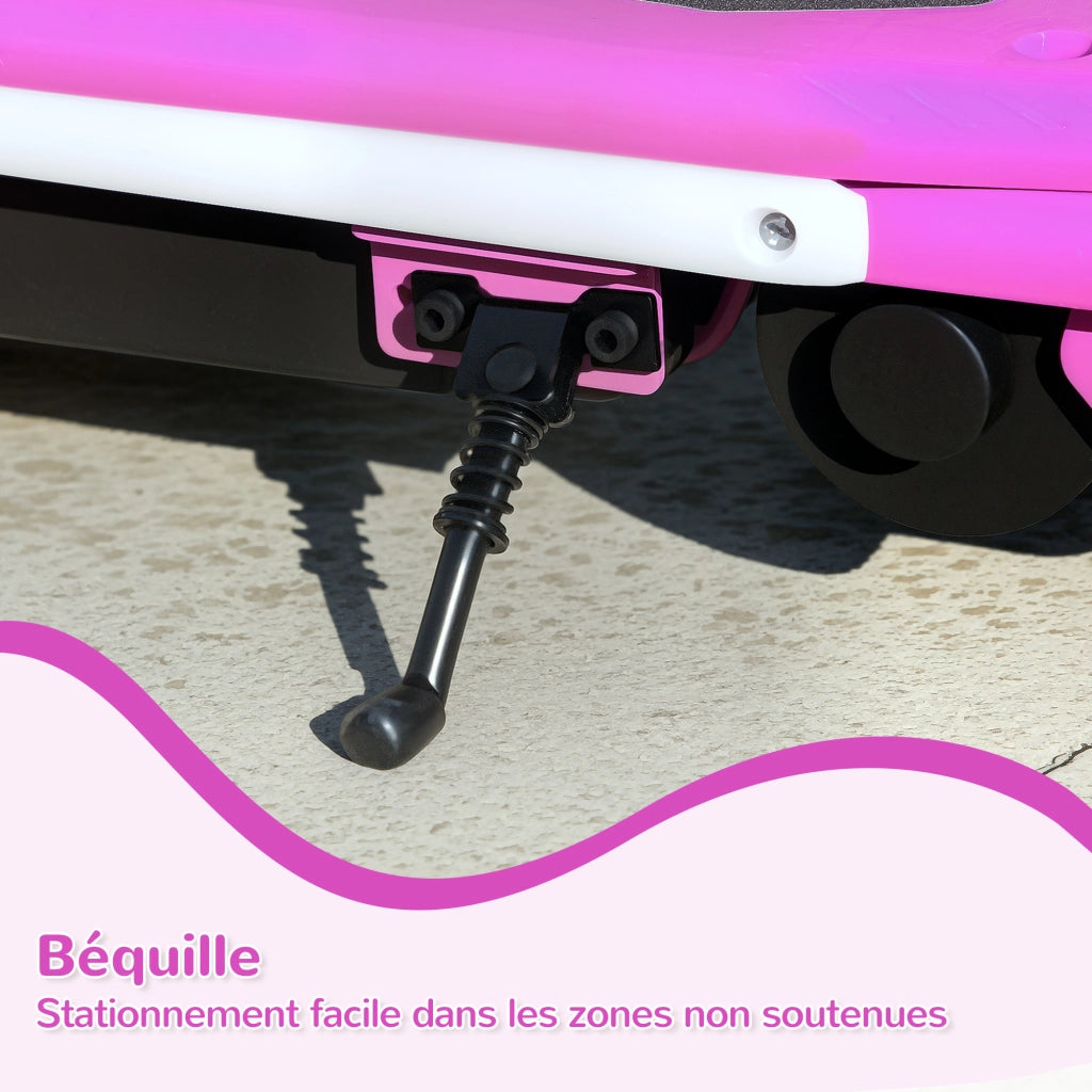 Monopattino Elettrico per Bambini ¨C zephmum ¨C Viola, 6-14 Anni, 10 km/h, Luci LED